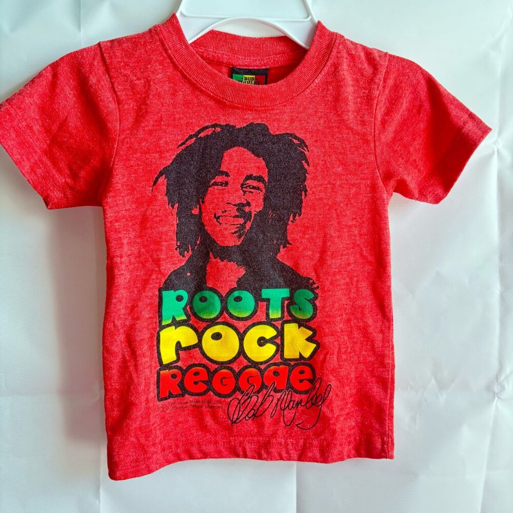 "Kids Red One Love Roots Rock Reggae Tee Vintage Rasta Reggae New